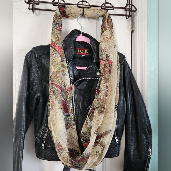 Vintage ICS Motorcycle jacket With Shawl Scarf.. u.s.szS..(16 in that brand - Picture 2 of 14